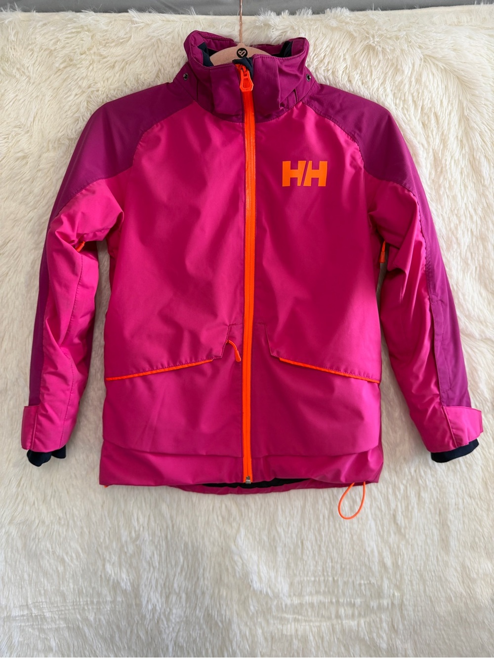 Helly Hansen Youth Starlight Girls Junior Ski Jacket Size 10 Pink Winter Outdoor
